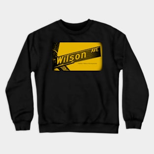 Wilson Avenue F8C200 Black Pasadena CA by MWP Crewneck Sweatshirt